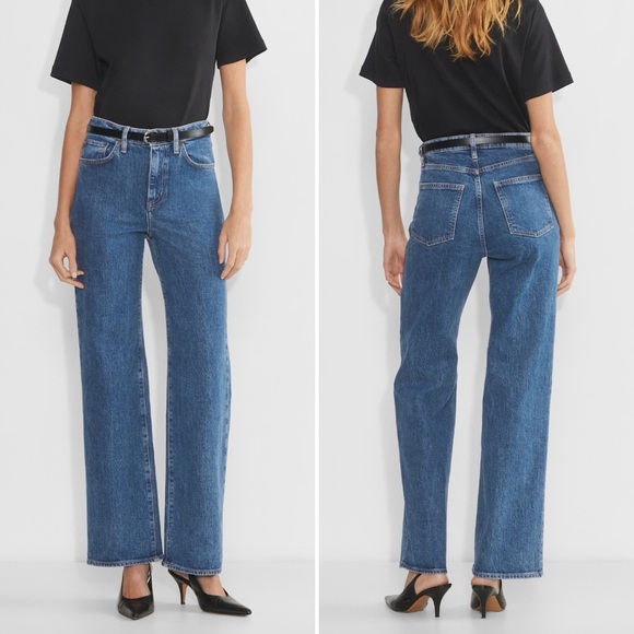 Denim Forum Denim - Denim Forum Remy Hi Rise Wide Jeans Size 30 Medium Blue